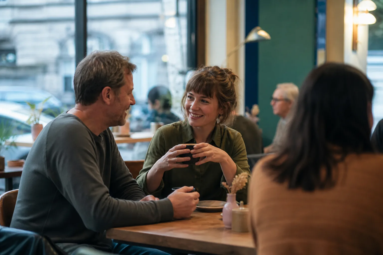 Two people exchanging friendly messages with someone local to Strathclyde