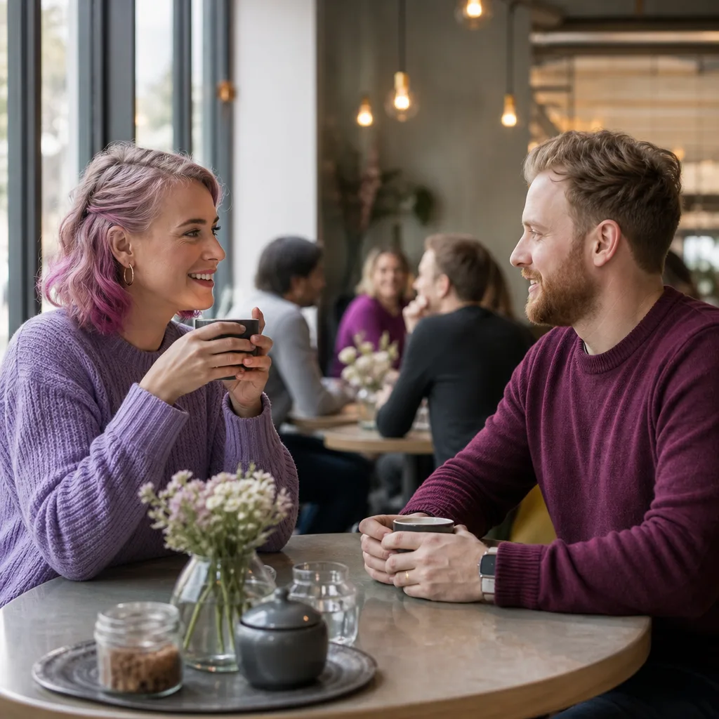 Dating profile and video-call controls displayed on a smartphone